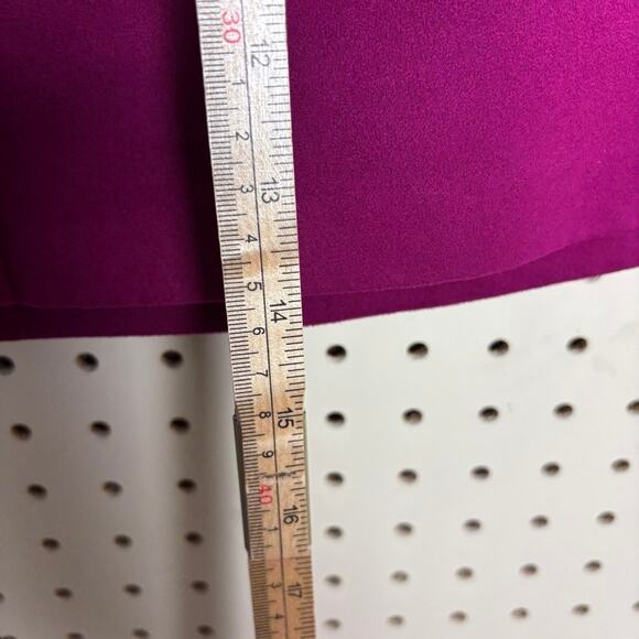 Vintage Express Fuchsia Felt Mini Skirt 90s Y2K Bold Statement M - Picture 6 of 6